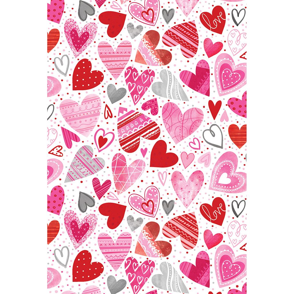 Mini Patterned Heart Valentine's Day Card
